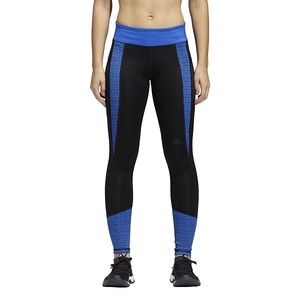 adidas Design 2 Move Midrise Mesh Panel Ankle Leggings